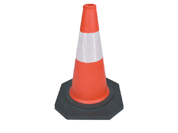 EVA traffic cone with reflective band