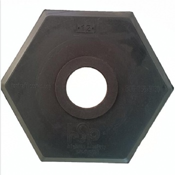 12lbs rubber hexagonal rubber delineator post base
