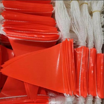 Traffic safety caution PVC bunting flag