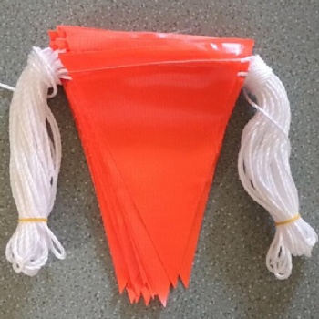  Traffic safety caution PVC bunting flag	