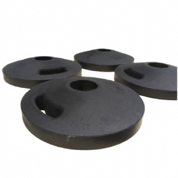 round rubber bollard base with handle