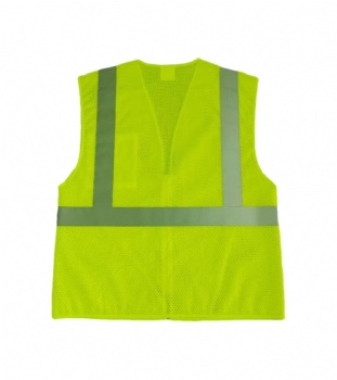 Lime Green 100% Polyester Safety Vest	